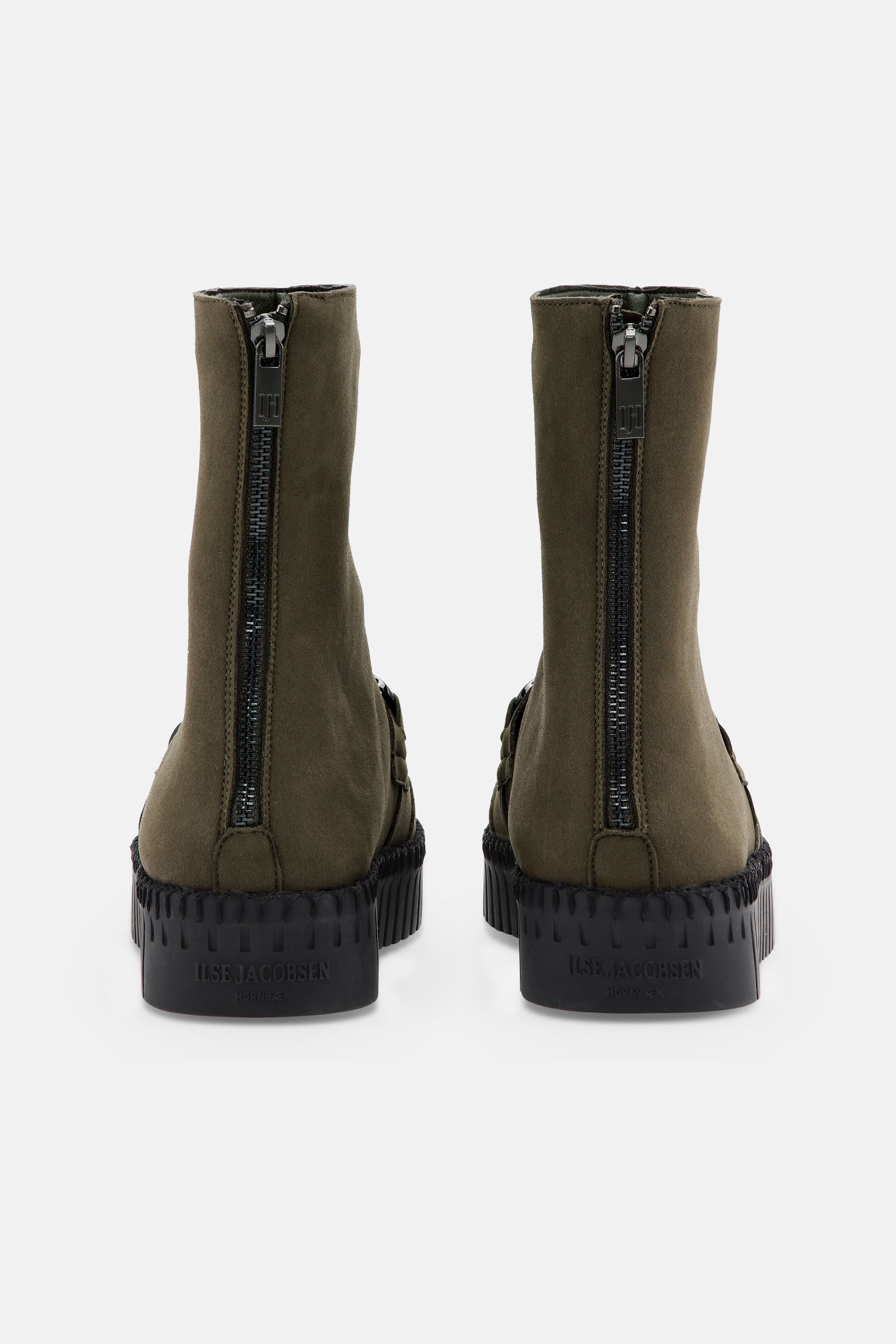 Ilse Jacobsen Hornbæk Footwear Long Chelsea Boots Boots 465001 Deep Olive Black